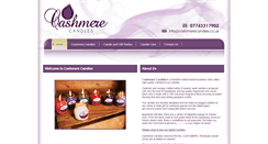 Desktop Screenshot of cashmerecandles.co.uk